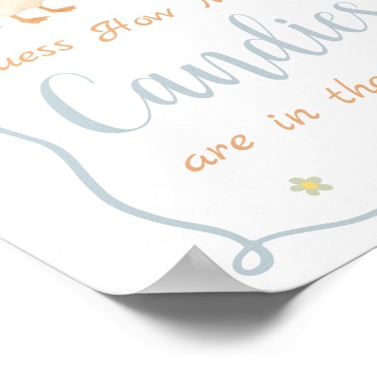 Silly Goose Baby Shower Guess How Many Candies Poster (Hoek)