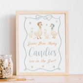 Silly Goose Baby Shower Guess How Many Candies Poster