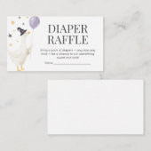 Silly Goose Baby Shower Informatiekaartje (Voorkant / Achterkant)