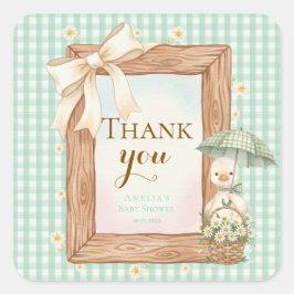 Silly Goose Baby Shower Thank You Sticker