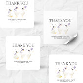 Silly Goose Baby Shower Vierkante Sticker