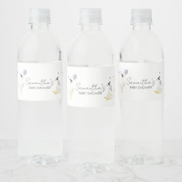 Silly Goose Baby Shower Waterfles Etiket