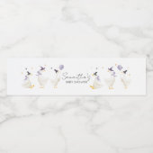 Silly Goose Baby Shower Waterfles Etiket (Enkel label)