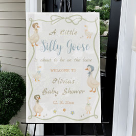 Silly Goose Baby Shower Welcome Acryl Bord