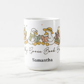 Silly Goose Book Club Reading Personalized Koffiemok (Center)