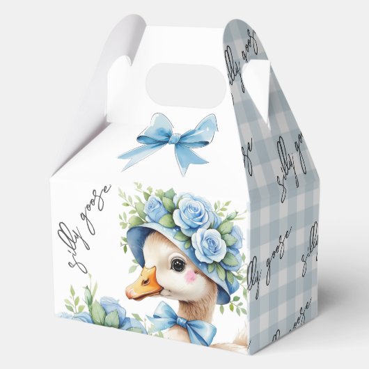  Silly Goose Boy Birthday baby shower Bedankdoosjes (Achterkant)