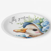  Silly Goose Boy Birthday baby shower Papieren Bordje (Gekanteld)