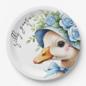  Silly Goose Boy Birthday baby shower Papieren Bordje (Voorkant)