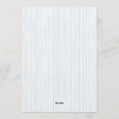 Silly Goose Boy Blue Baby Shower Kaart (Achterkant)