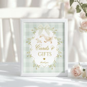 Silly Goose Cards and gifts Sage Gingham Poster