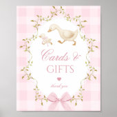 Silly Goose Cards and gifts Whimsical pink Poster (Voorkant)