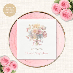 Silly Goose Collection Bloemachtige Baby Shower Se Servet
