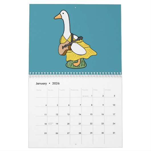 Silly Goose (Color Pop Version) Kalender (Jan 2026)