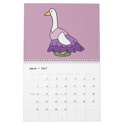 Silly Goose (Color Pop Version) Kalender (Mar 2027)