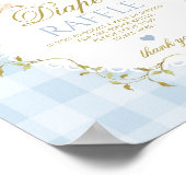 Silly Goose Diaper Raffle Sage Green Whimsical Poster (Hoek)