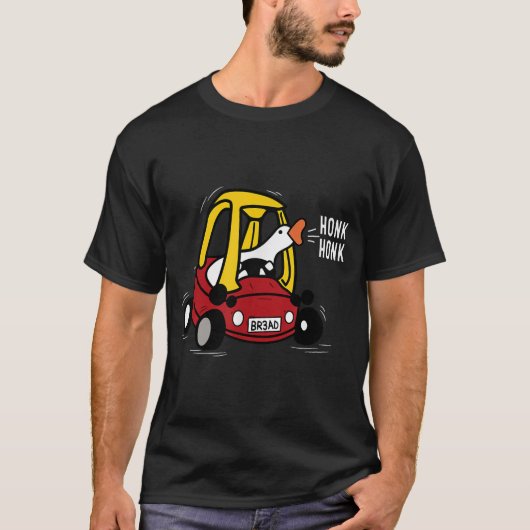 Silly Goose Driving Meme Honk Honk Design T-shirt (Voorkant)