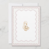 Silly Goose Duck Gender Neutral Baby Shower Kaart (Achterkant)