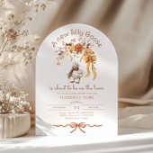 Silly Goose Fall Arch Baby shower Invitation Kaart