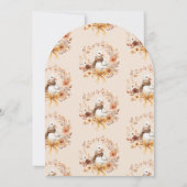 Silly Goose Fall Arch Baby shower Invitation Kaart (Achterkant)