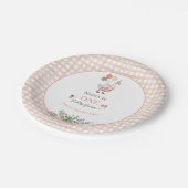 Silly Goose First Birthday Brown Papieren Bordje (Gekanteld)