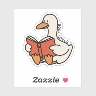Silly Goose Funny Book Lover Bookish Book Club Sticker