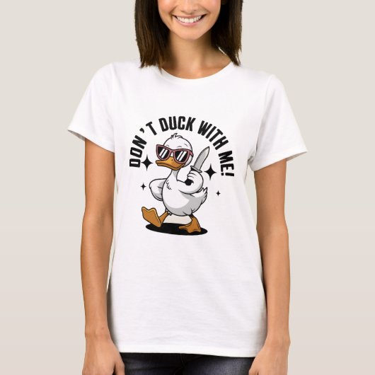 Silly Goose Funny Duck: Hilarious Waterfowl Comedy T-shirt (Voorkant)