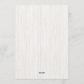 Silly Goose Gender Neutral Beige Baby Shower Kaart (Achterkant)