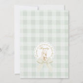 Silly Goose Gender neutral Sage Baby Shower Kaart (Achterkant)