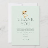 Silly Goose Gender Neutral Thank You Baby Shower Kaart (Voorkant)