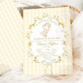 Silly Goose Gender neutral Yellow Baby Shower Kaart