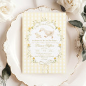 Silly Goose Gender neutral Yellow Baby Shower Kaart