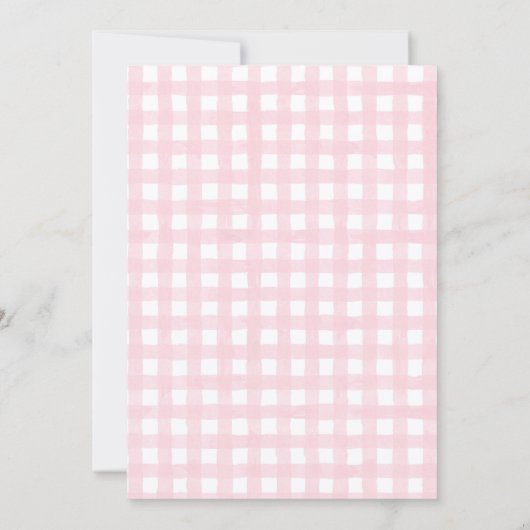 Silly Goose Girl 1st Birthday Invitation Kaart (Achterkant)