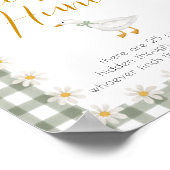 Silly Goose Green Gingham Pacifier Hunt Game Poster (Hoek)