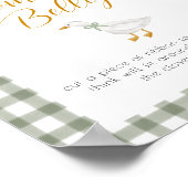 Silly Goose Groen Gingham Mamma's Buik Spel Poster (Hoek)