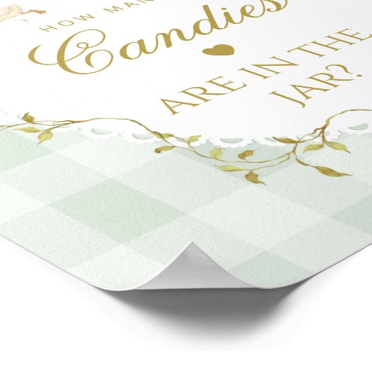 Silly Goose How many candies Sage Gender Neutral Poster (Hoek)