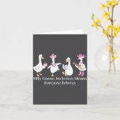 Silly Goose Inclusion Means Everyone Belongs Funny Kaart (Gele Bloem)