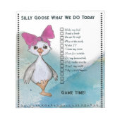 Silly Goose Kids Custom Daily Routine Checklist Notitieblok (Voorkant)