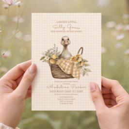 Silly Goose Lemon Baby Shower Kaart