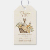 Silly Goose Lemon Baby Shower Thank You Cadeaulabel (Voorkant)