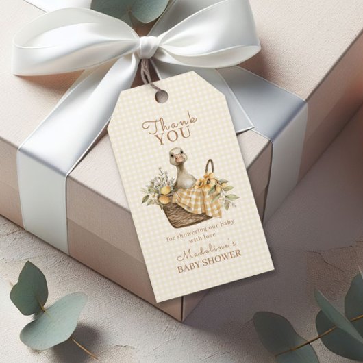 Silly Goose Lemon Baby Shower Thank You Cadeaulabel
