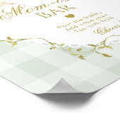 Silly Goose Momosa bar Green Gingham Poster (Hoek)