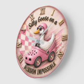 Silly Goose on a Mission Impossible Funny Goose Grote Klok (Hoek)