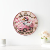 Silly Goose on a Mission Impossible Funny Goose Grote Klok (Huis)