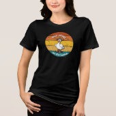 Silly Goose on the Loose – Cowboy Goose Funny West Tri-Blend Shirt (Voorkant)
