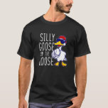 Silly Goose On The Loose Funny Boys Girls Kids Tee T-shirt<br><div class="desc">usnniyl Tye eg.oose On The Loose Funny Boys Girls Kids Tee Gift</div>