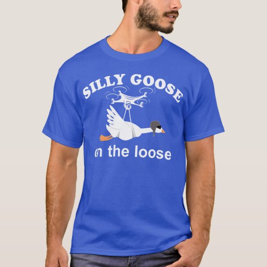 Silly goose on the loose funny silly goose boy t-shirt (Voorkant)