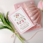 Silly Goose on the Loose Pink Bow Floral Kaart