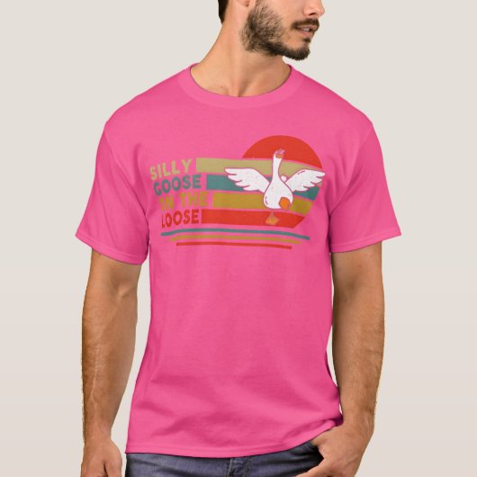 Silly Goose Onhe Loose Funny Silly Honk Goose vint T-shirt (Voorkant)