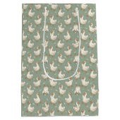 Silly Goose Party Parade Funny Birthday Medium Cadeauzakje (Achterkant)