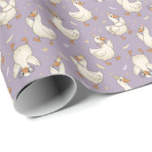 Silly Goose Party – Quirky Birthday Design Cadeaupapier (Rol Hoek)